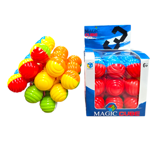 MAGIC CUBE PUZZLE BALLS RIBBED