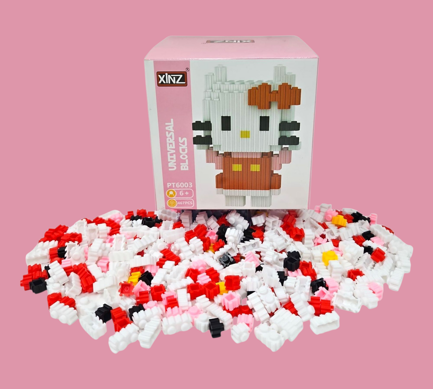 HELLO KITTY 3D PUZZLE BLOCK SET (467 Blocks)