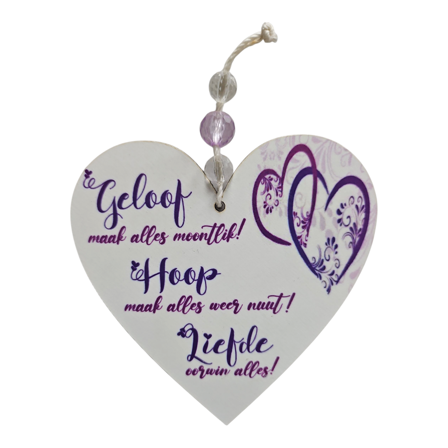 GELOOF HOOP LIEFDE WOORDE Tag