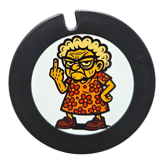 Naughty Grandma Licence Disc Holder
