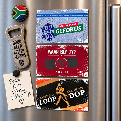 Local is Lekker Fridge Magnets Large Set of 3 (C)