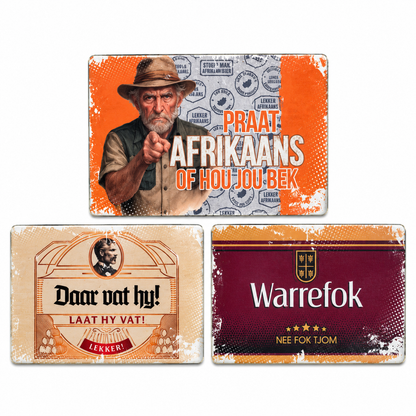 Local is Lekker Fridge Magnets Large Set of 3 (F)