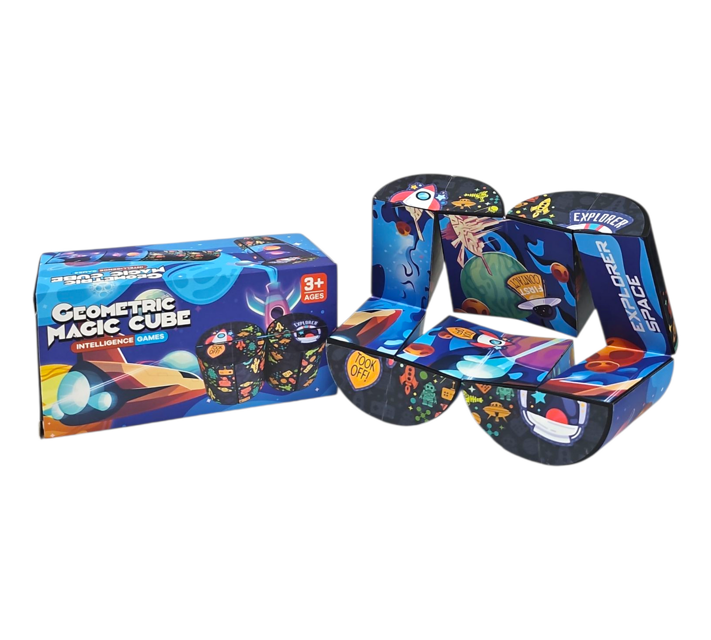 SPACE EXPLORER GEOMETRIC MAGIC CYLINDER CUBE