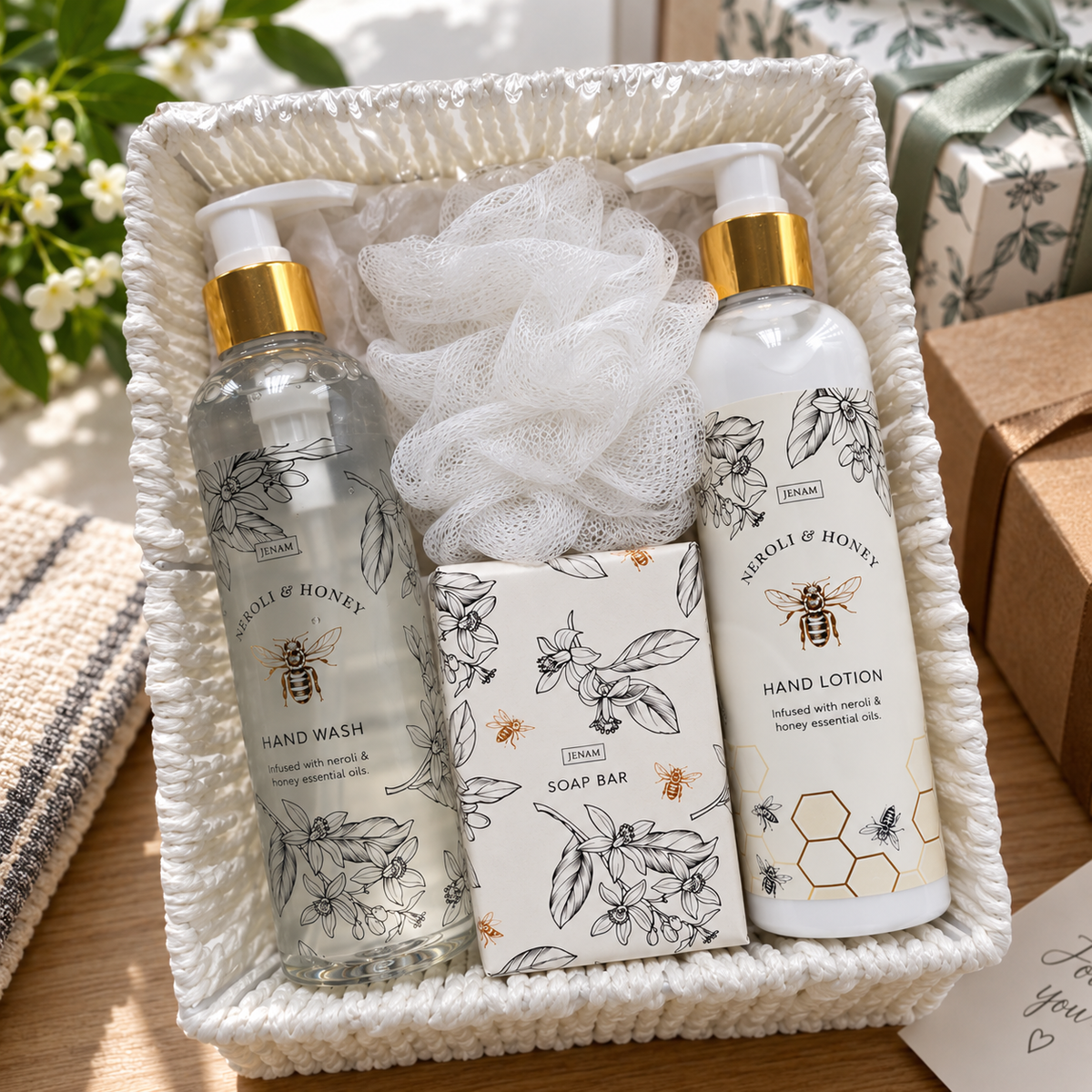 Neroli & Honey REFRESH and NOURISH Basket