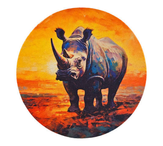 AFRICAN RHINO COASTER