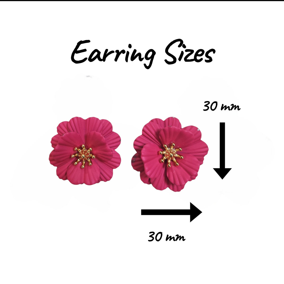 Poppy Earring Set (Pink) — view 3