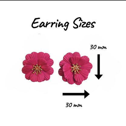 Poppy Earring Set (Pink) — view 3