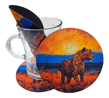 AFRICAN LEOPARD COASTER