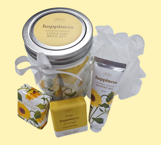 HAPPINESS LITTLE LUX BATH SET IN JAR