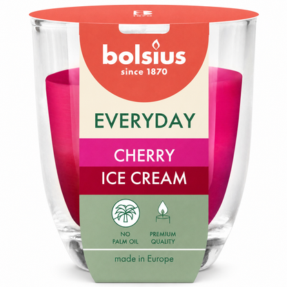 Bolsius EVERYDAY Scented Candle (Cherry Ice Cream)