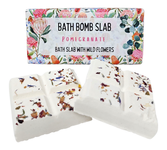 POMEGRANATE BATH BOMB SLAB