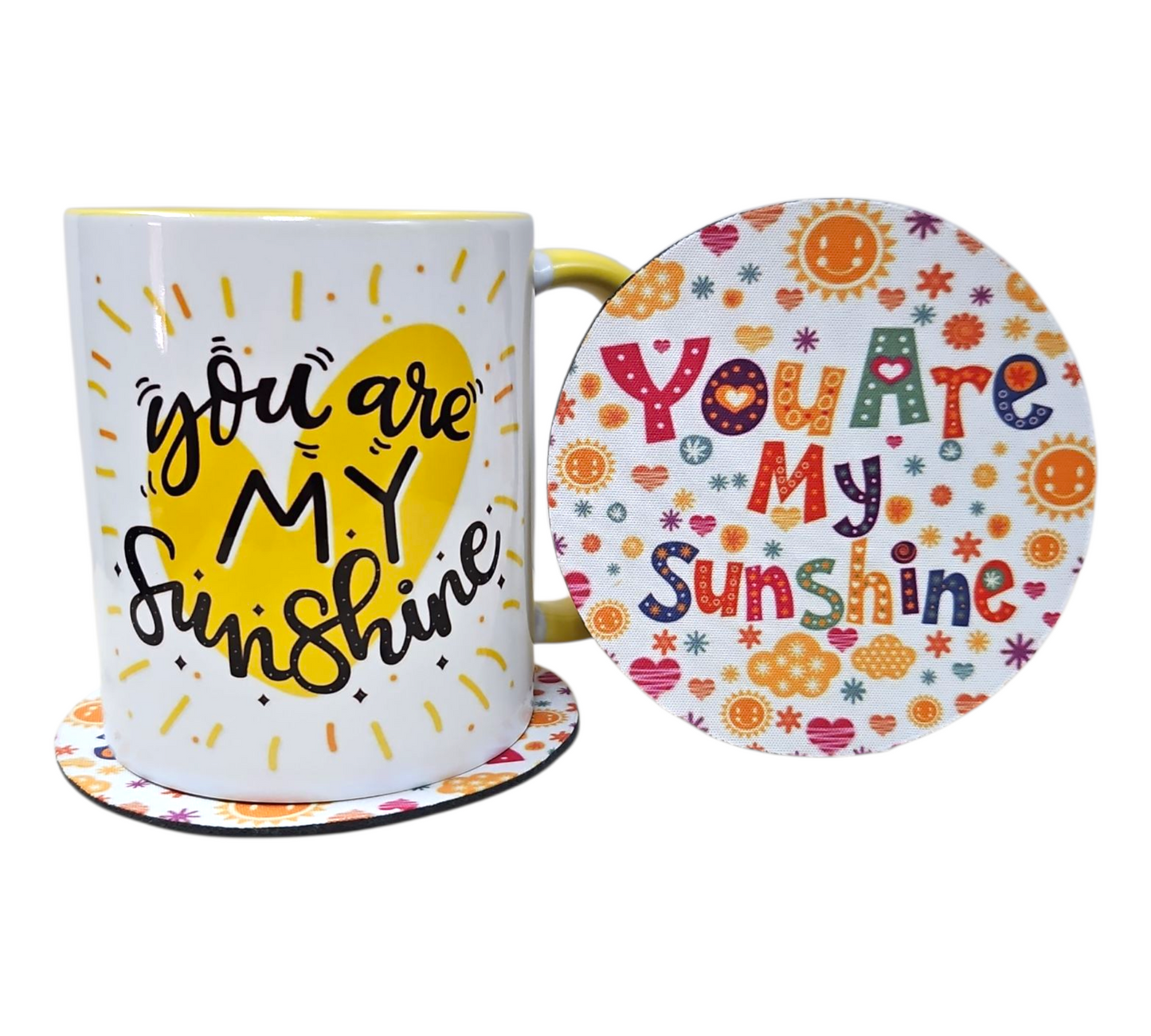 YOU ARE MY SUNSHINE MUG & COASTER SET