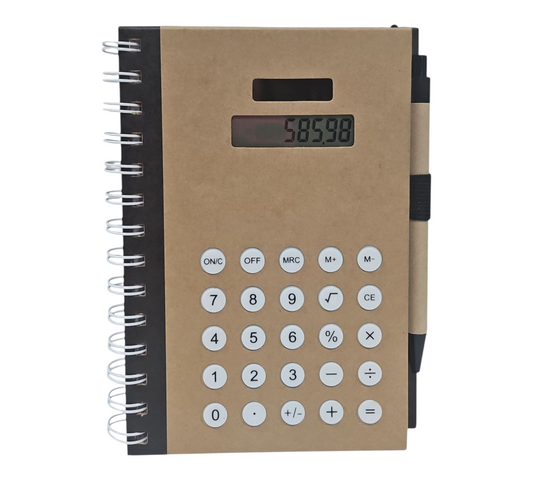 BLACK CALCULATOR NOTEBOOK