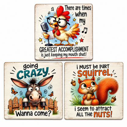 Sarcastic Coasters Set of 3 (E)