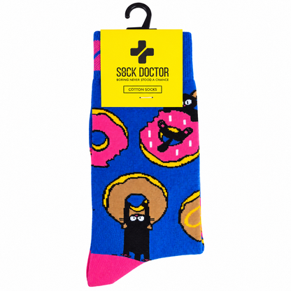 Donut Kitty Socks