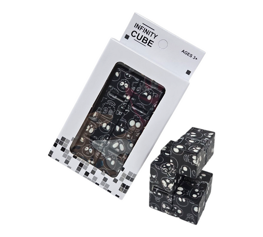 BLACK & WHITE CARTOON INFINITY CUBE