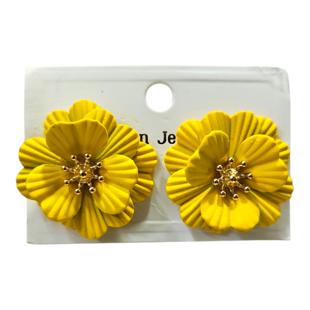 Poppy Earring Set (Yellow) — view 3