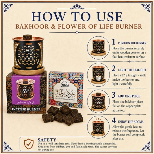 INCENSE BRICKS BURNER+Oud Al Madhmoon BAKHOOR BRICKS Pack COMBO. — view 2