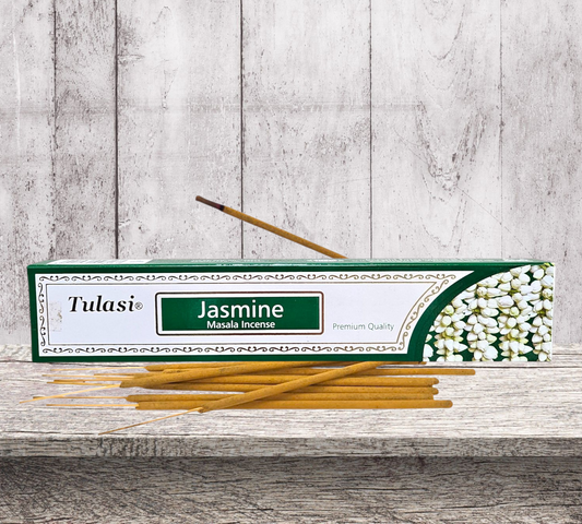 Tulasi JASMINE Masala (Hand Rolled) Incense Sticks