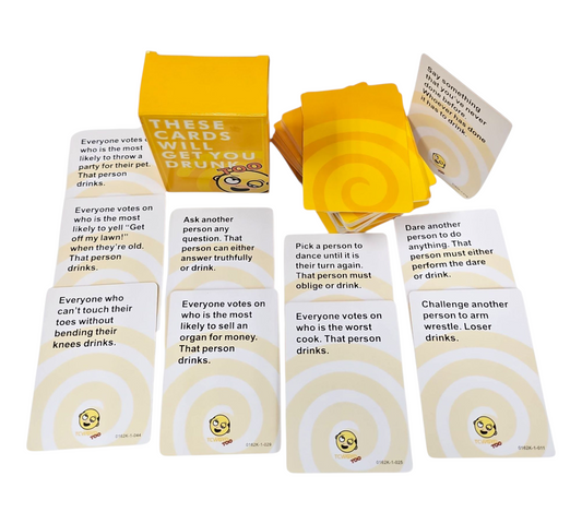 THESE CARDS WILL GET YOU DRINK TOO DRINKING GAME