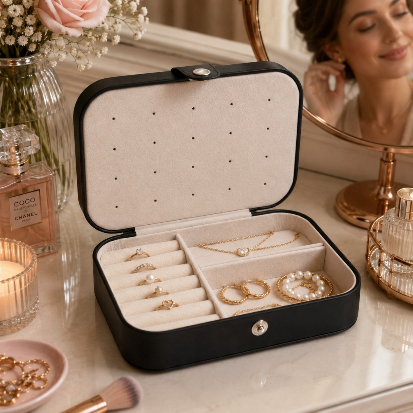 Orchid Jewellery Case Gift Set