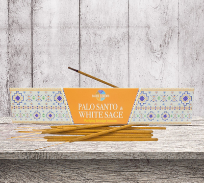 PALO SANTO & WHITE SAGE Masala (Hand Rolled) Incense
