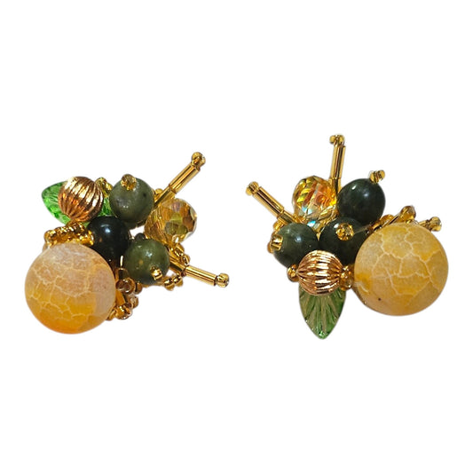 Cluster Forrest Earrings Set (Yellow)