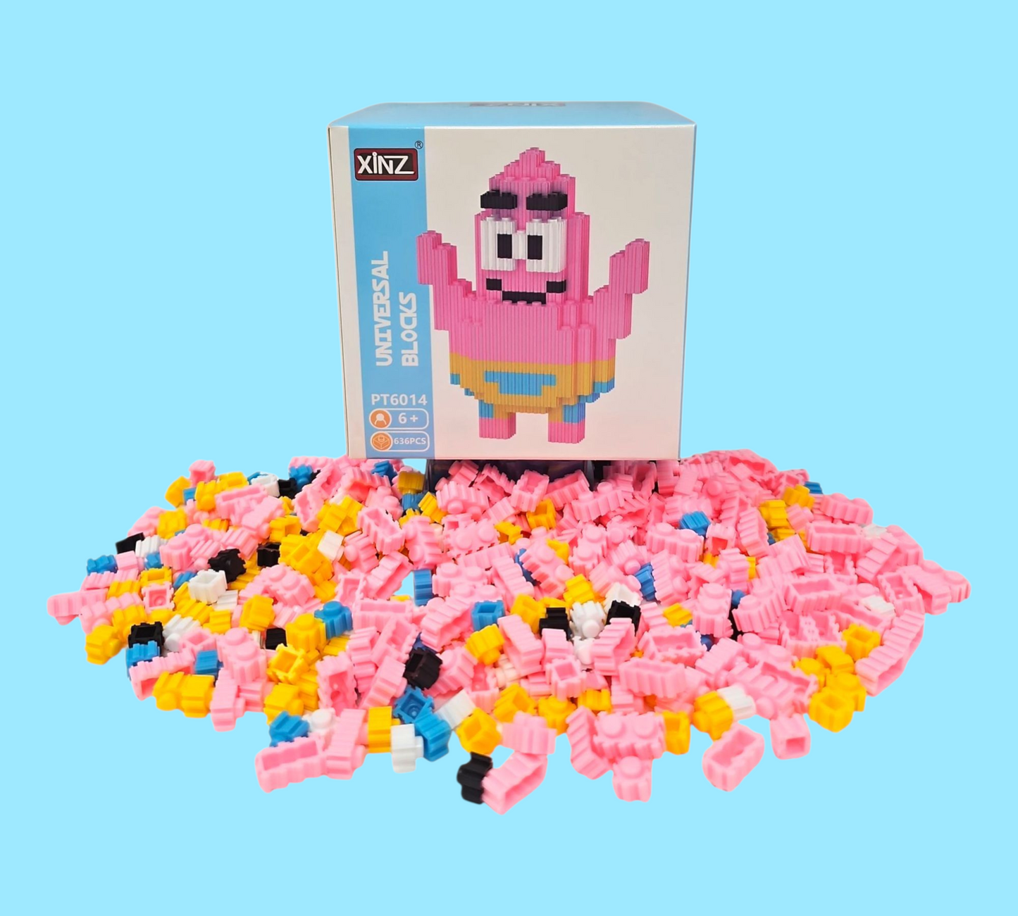 PATRICK STAR 3D PUZZLE BLOCK SET (536 blocks)