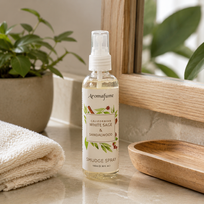 CALIFORNIAN WHITE SAGE & SANDALWOOD SMUDGE SPRAY (150ml) — view 2