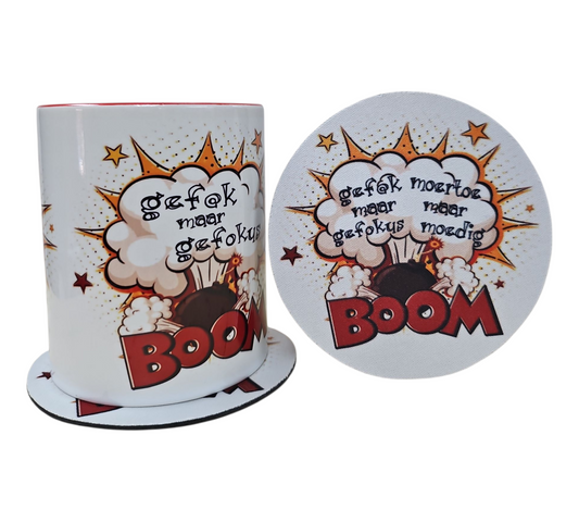 BOOM MUG & COASTER SET