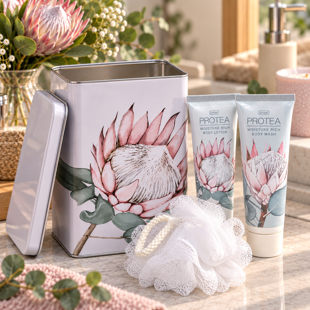 Protea TIN BODY TREATS GIFT SET