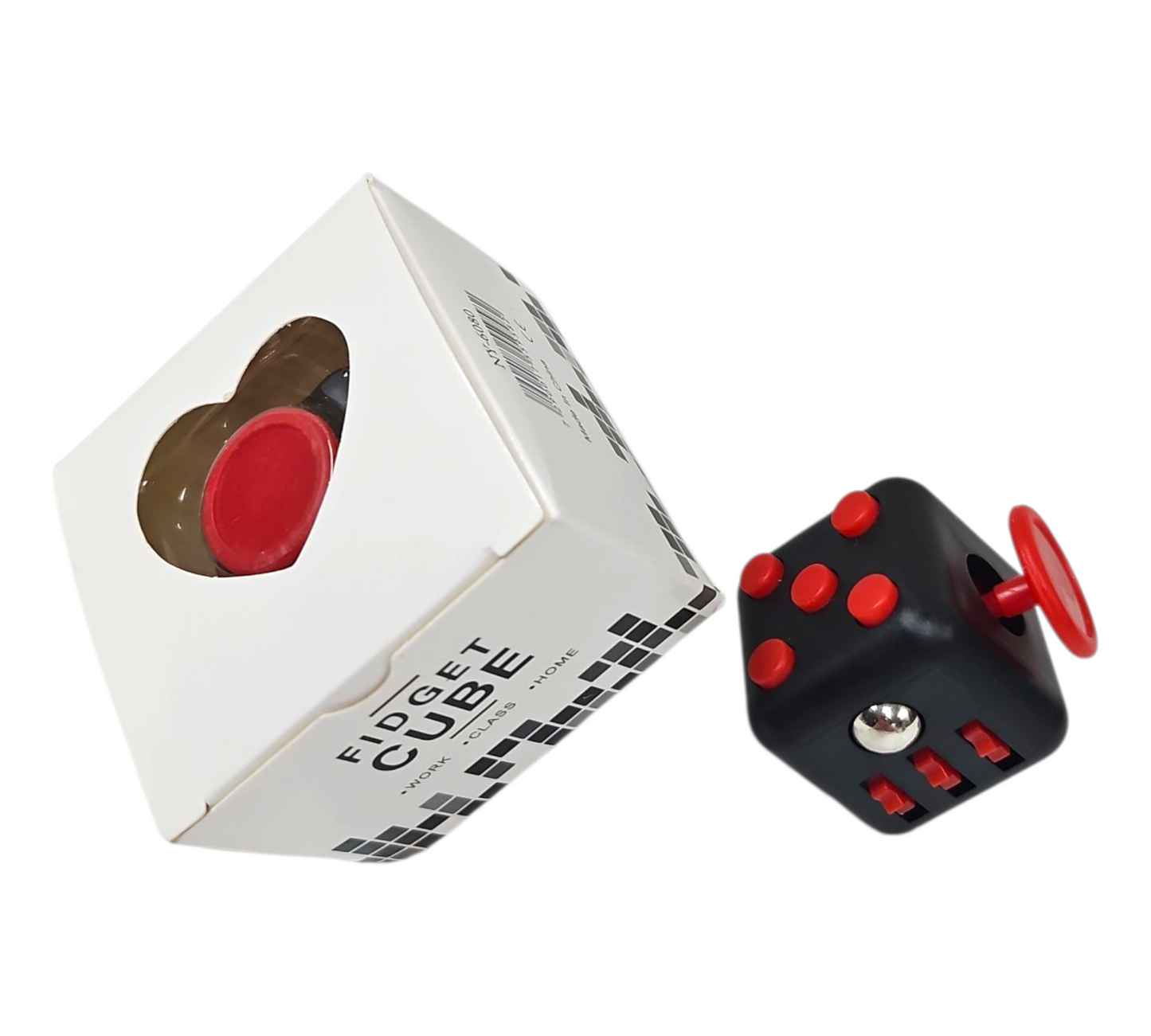 FIDGET CUBE – BLACK & RED