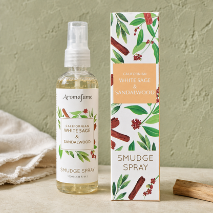 CALIFORNIAN WHITE SAGE & SANDALWOOD SMUDGE SPRAY (150ml)
