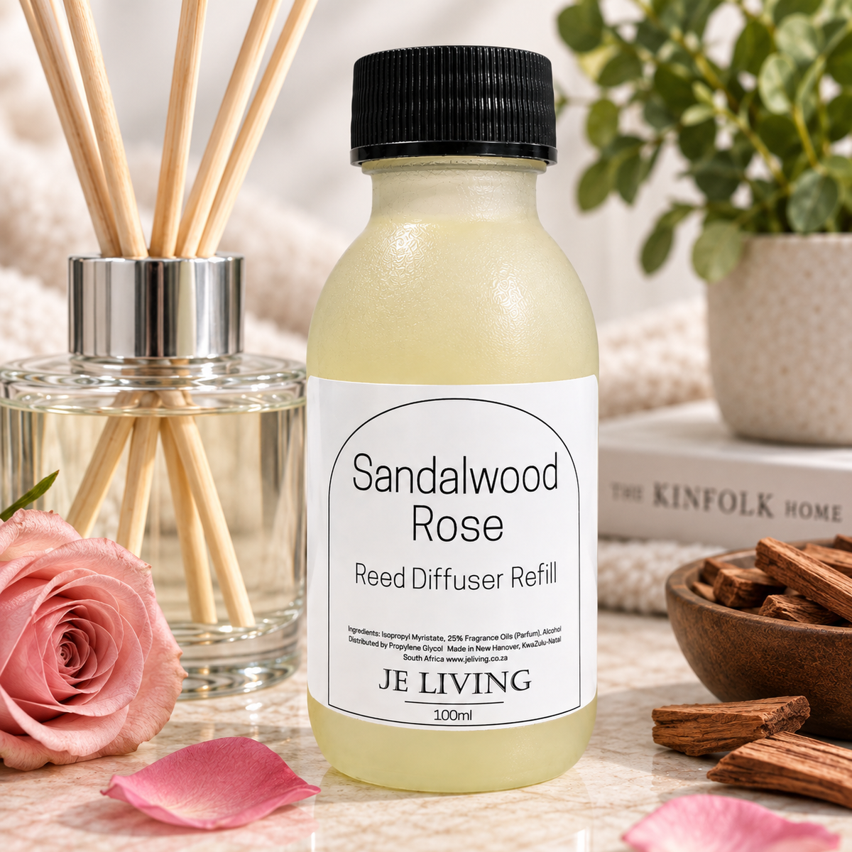 Sandalwood/Rose Diffuser Refill (100ml)