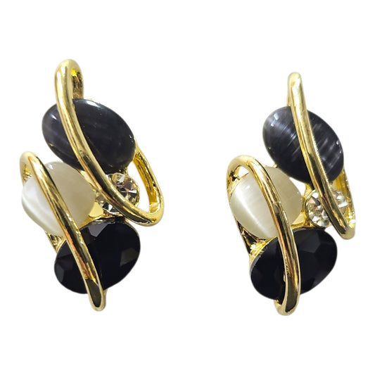 Exquisite Cosmic Earring Set (Black/White)