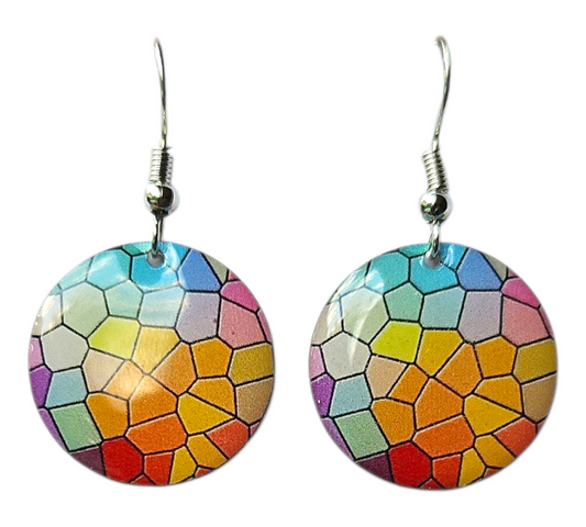 JUBILANT ROUND DROP EARRINGS (In Wooden Gift Box)