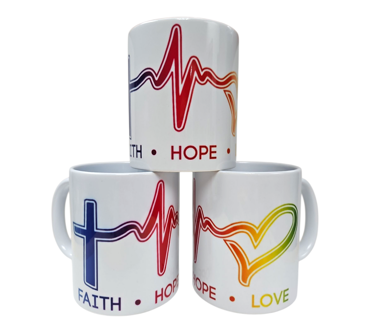 FAITH HOPE LOVE MUG