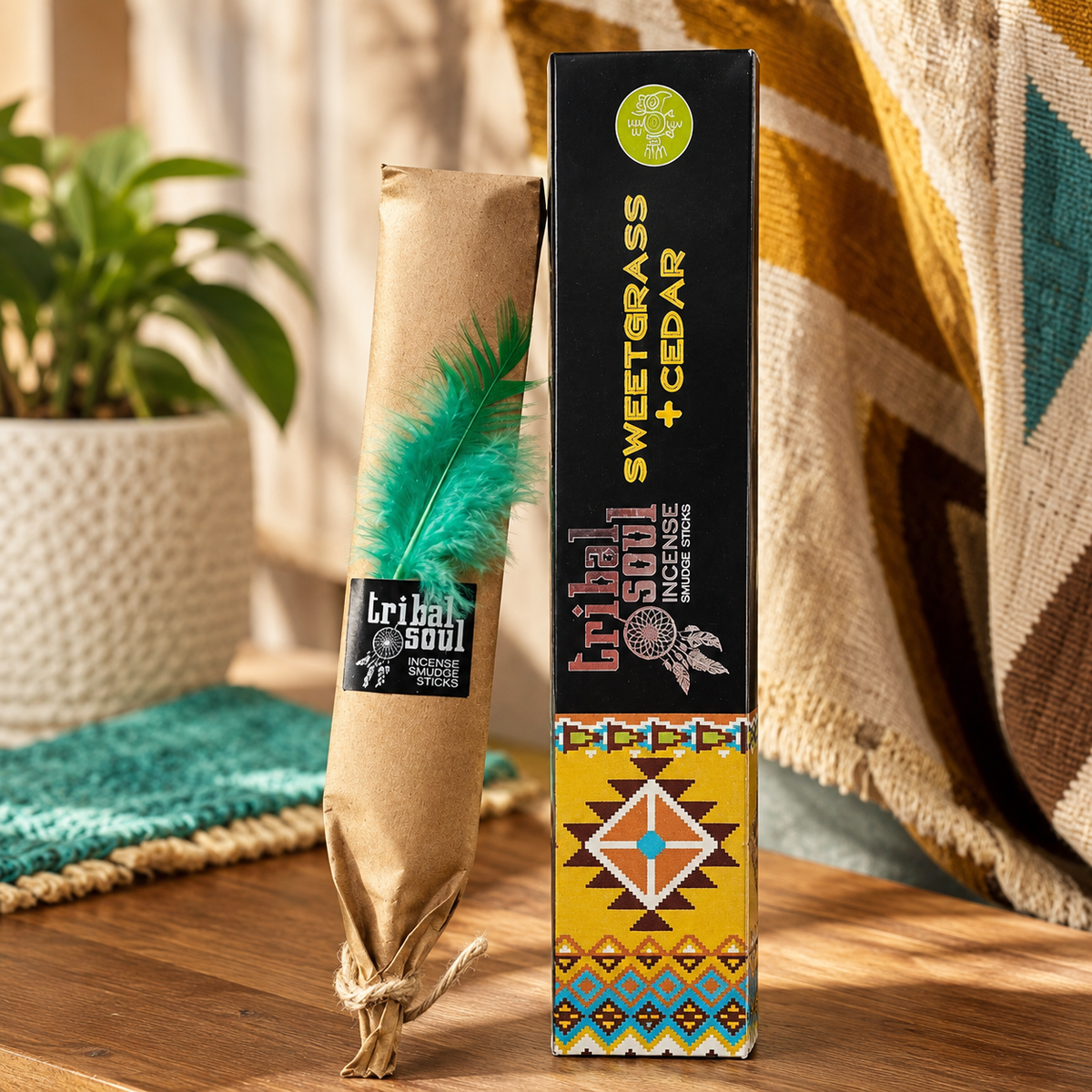 SWEETGRASS & CEDAR Incense Smudge Sticks