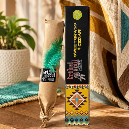 SWEETGRASS & CEDAR Incense Smudge Sticks