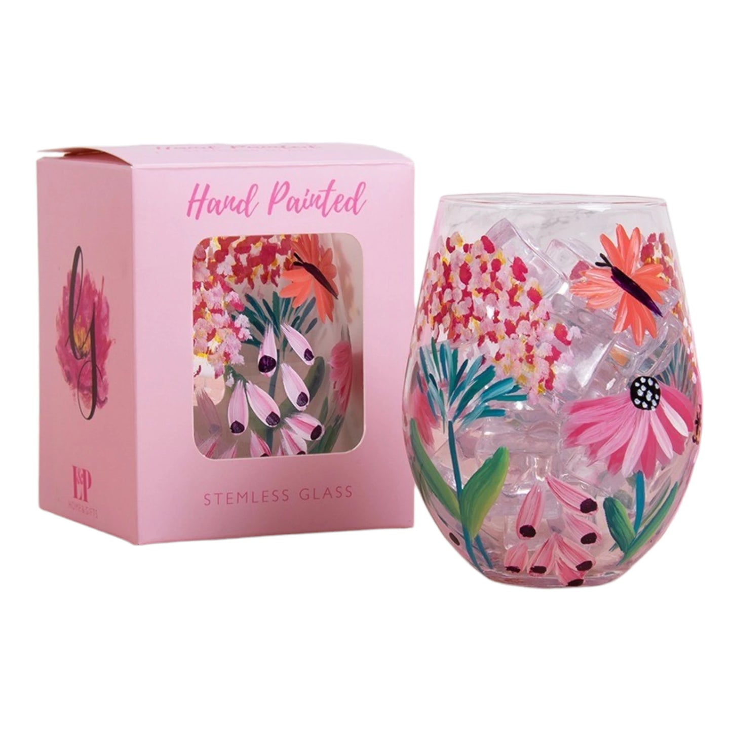 Floral Gin/Cocktail Glass
