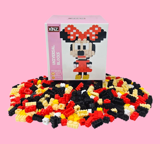 MINNIE MOUSE 3D PUZZLE BLOCK SET (827 Blocks)
