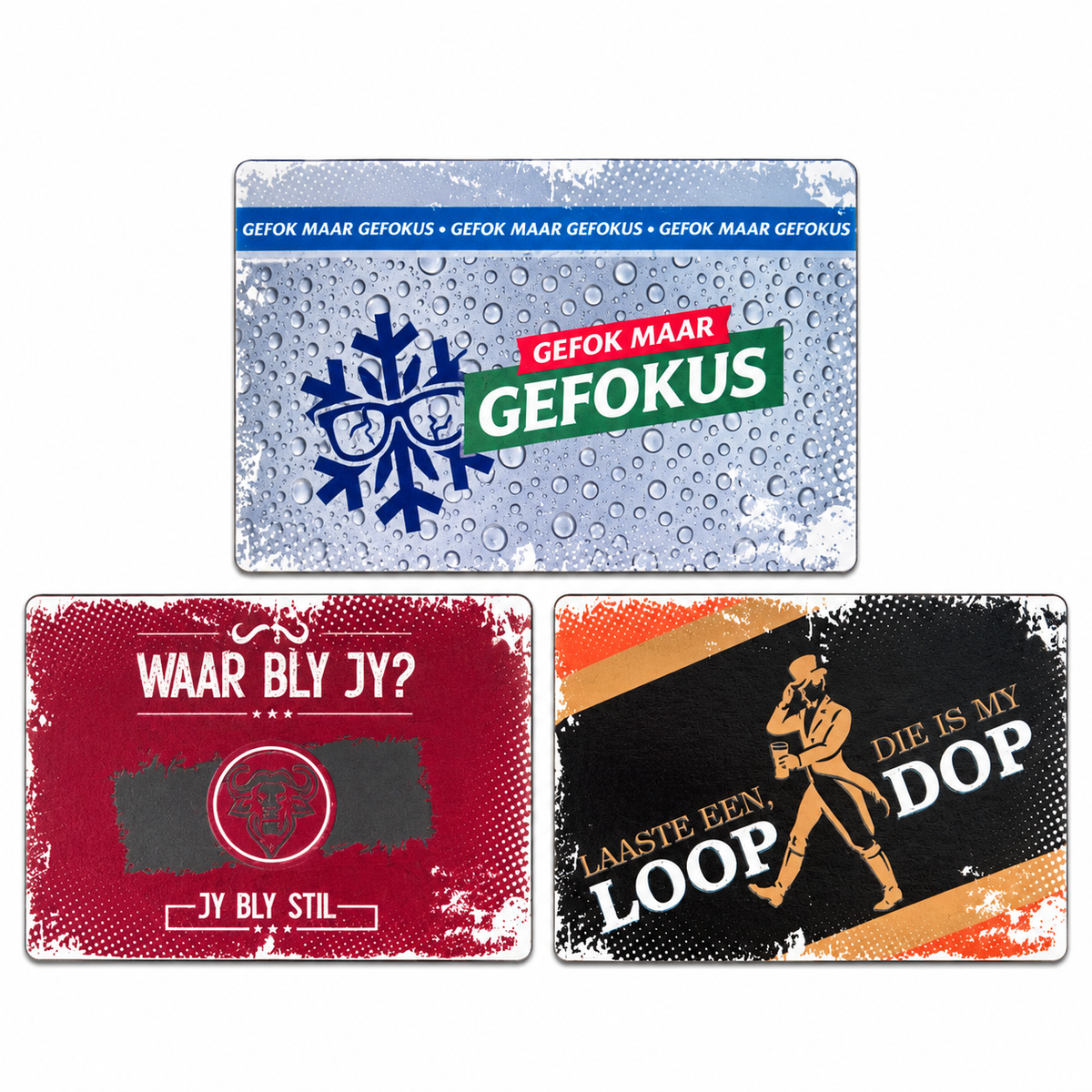 Local is Lekker Fridge Magnets Large Set of 3 (C)