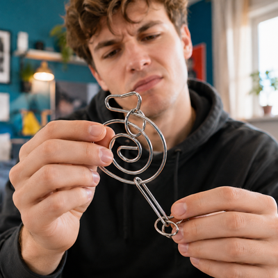 SPIRAL MAZE METAL PUZZLE (H)