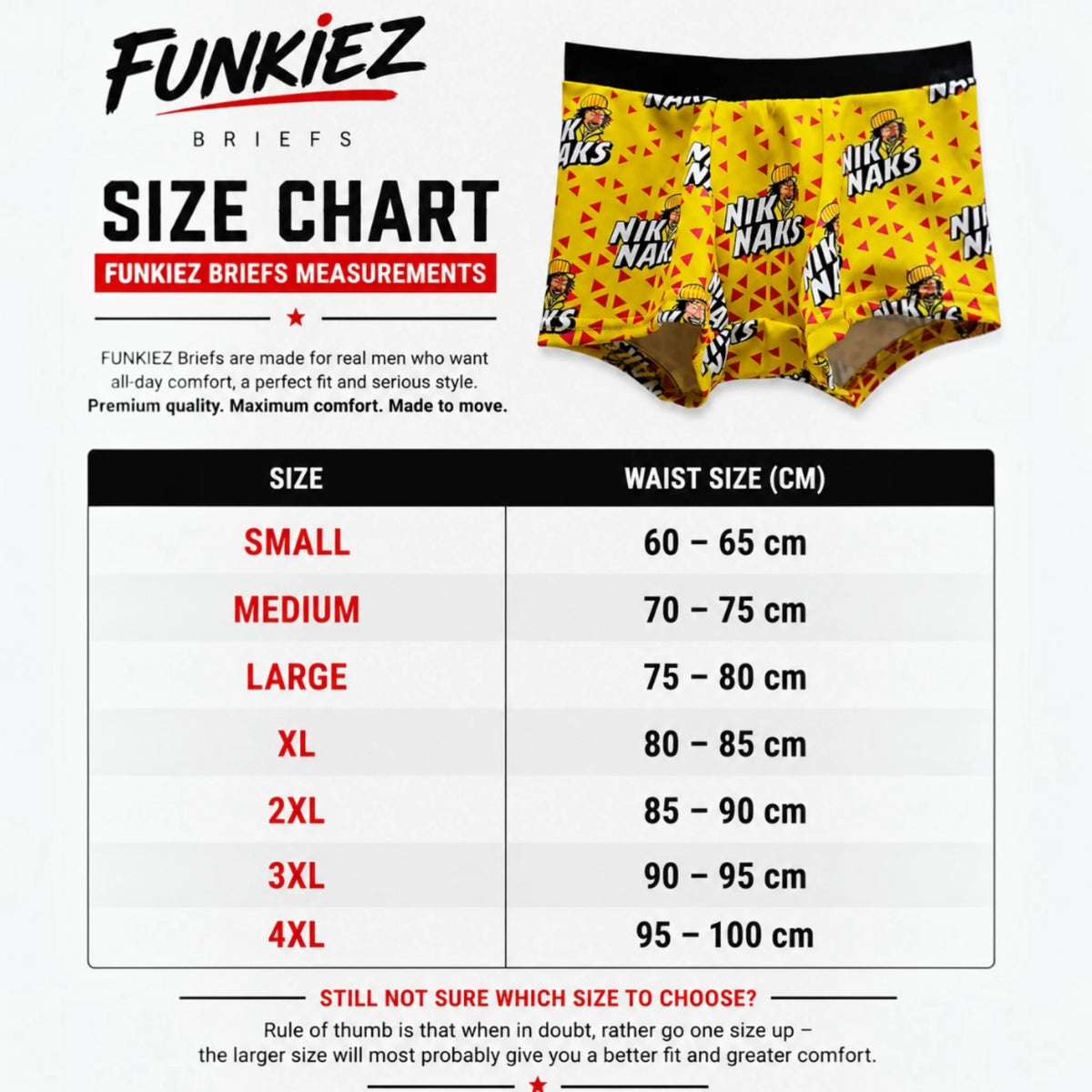 Niknaks Funky Retro Briefs. — view 3