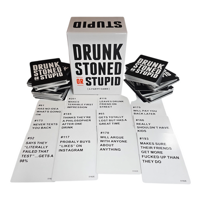 DRUNK STONED or STUPID Party Game