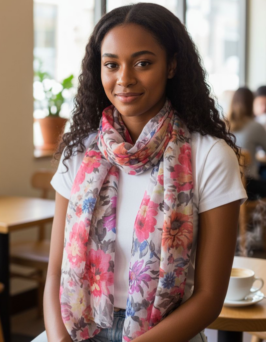 ELEGANT FLORAL SCARF #20