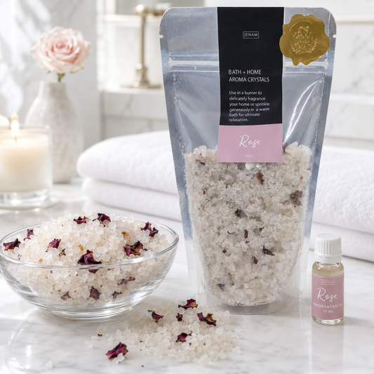ROSE BATH CRYSTALS/ FRAGRANCE OIL COMBO