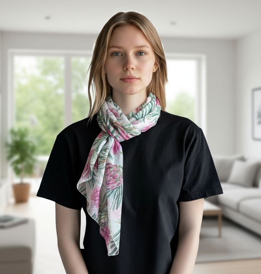 ELEGANT FLORAL SCARF #13