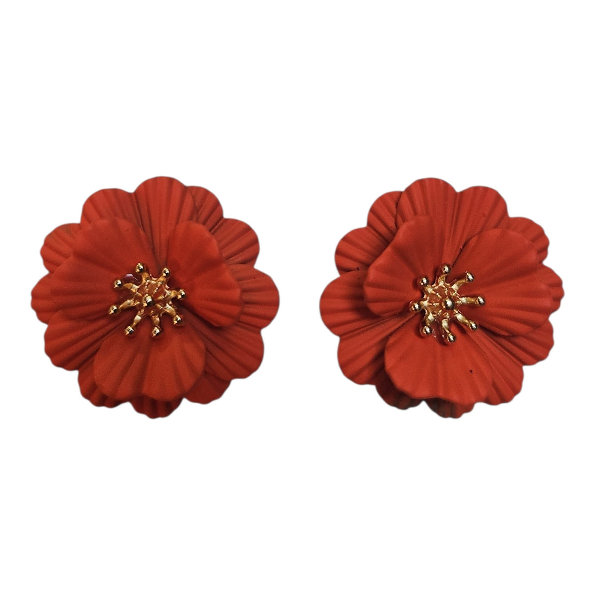 Poppy Earring Set (Orange)
