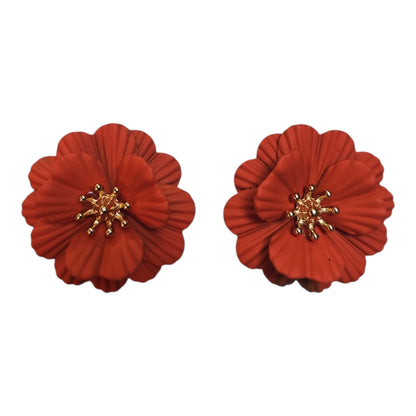 Poppy Earring Set (Orange)